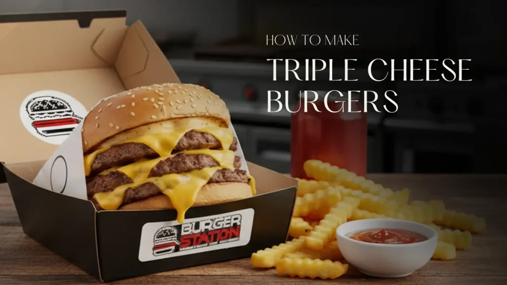 How to Make Triple Cheese Burgers